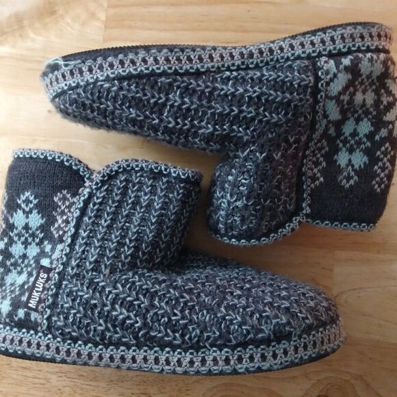 Muk Luks Nordic Pattern Knit Boots - Picture 1 of 7